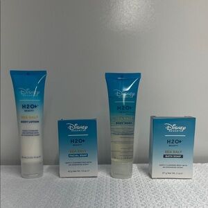 💧H2O + Beauty Sea Salt Body Lotion & Wash, Bath & Facial Soap Soap Set by Disney